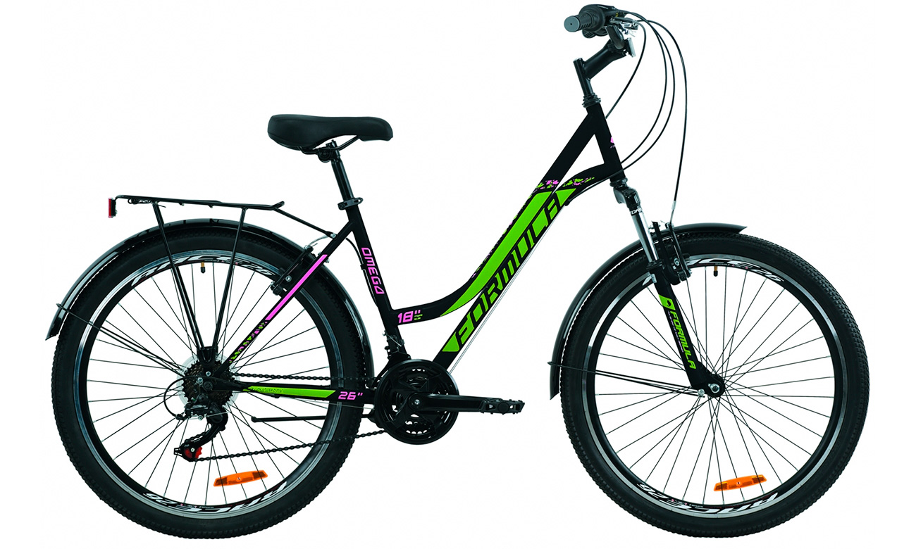 Велосипед Formula 26 OMEGA (2020) 2020 Черно-зеленый